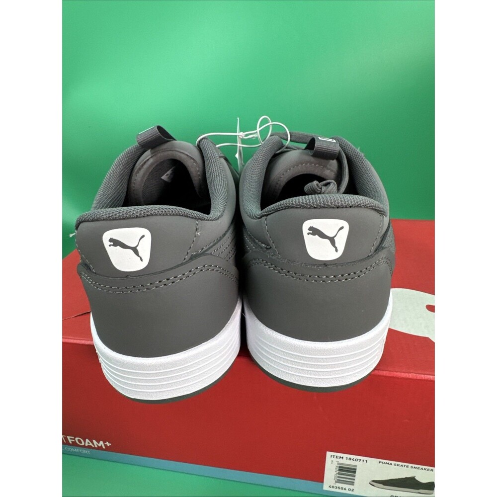 New PUMA Men's Size 12 Skate Sneakers Lace-up Court Shoes Gray NIB - Picture 5 of 16